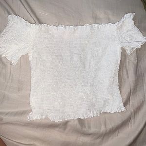 white crop top